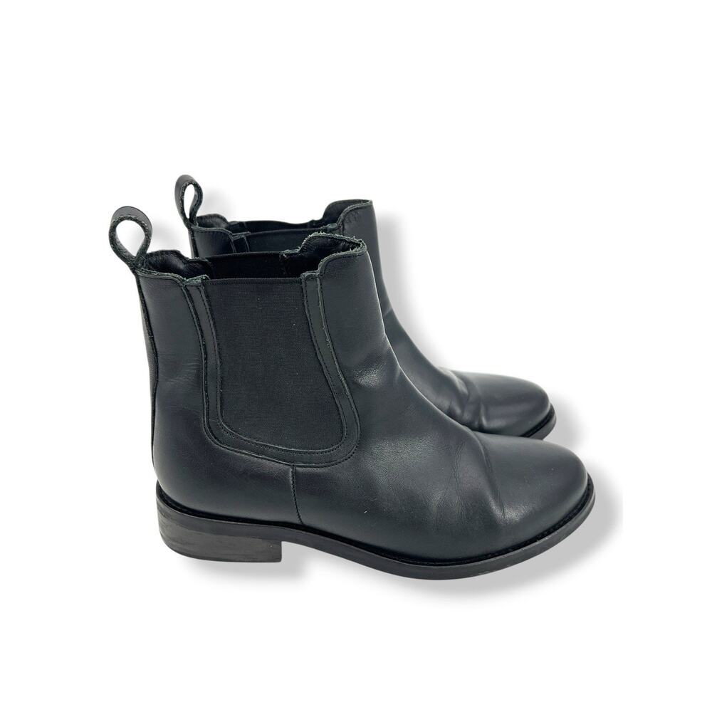 Thursday Boot Legend Black Leather Chelsea Ankle Bootie‎ Almond Toe 6.5